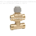 Honeywell V5833C4011 3-х ходовой линейный клапан с байпасом, PN16, 3/4", Kvs 2.5, ON-OFF, 2.5мм, 2…120 °C